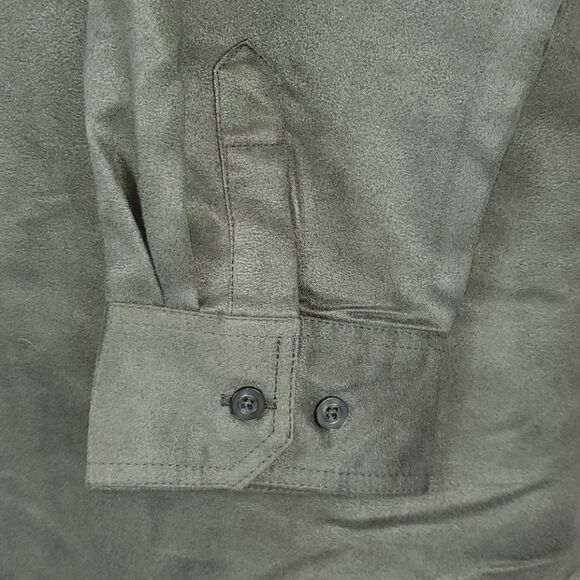 Woman Within Soft Suede Moleskin Shirt Sz 22/24 - Picture 10 of 14